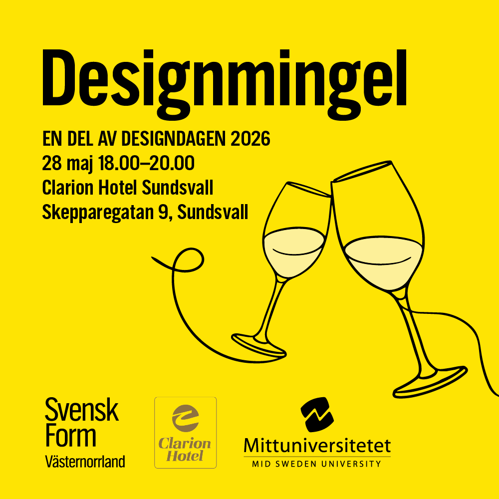 Affisch för Designdagen 2026 med Svensk Form Västernorrland