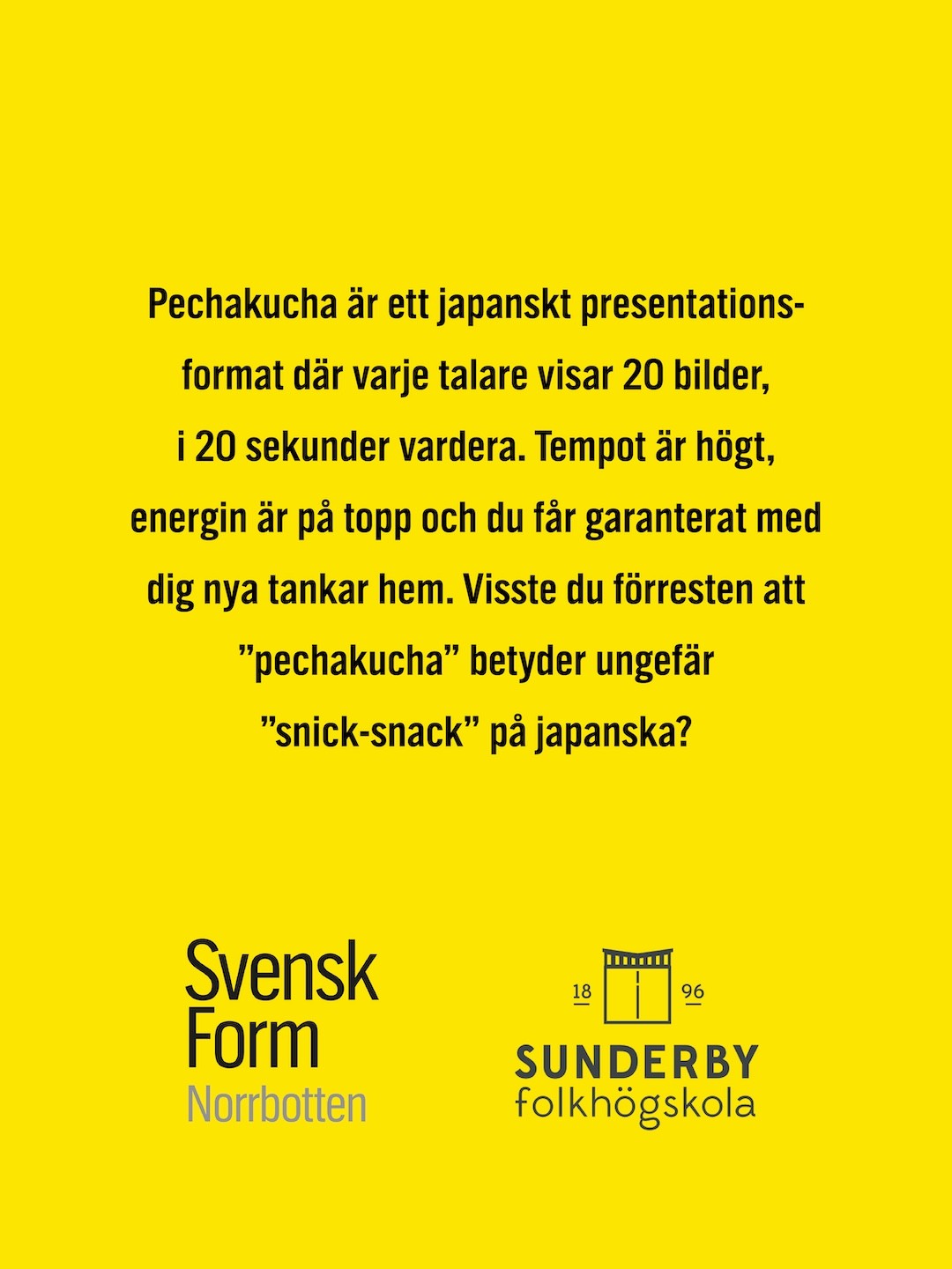 Pecha Kucha 23 april